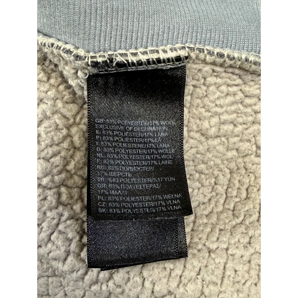 The North Face Men's Sherpa Patrol‎ 1/4 Snap Heavy Fleece Pullover Gray Size L